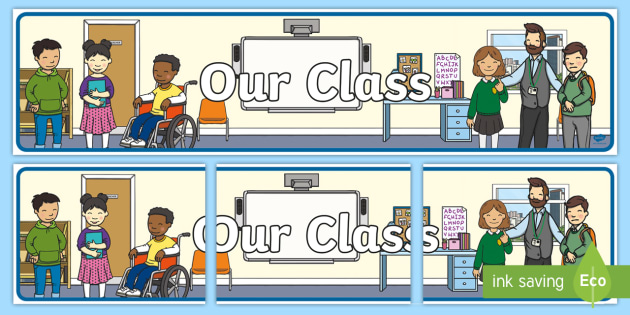 Free Our Class Display Banner Teacher Made