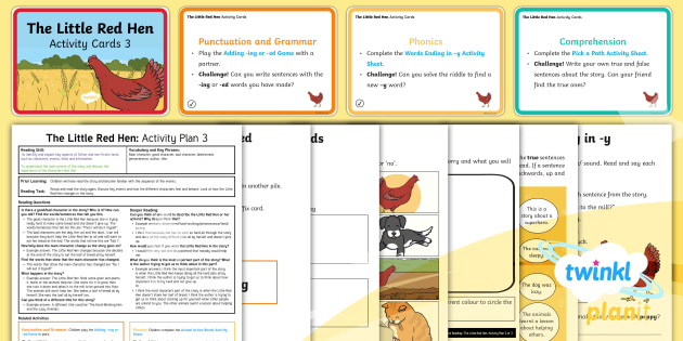 The Little Red Hen Guided Reading 3 Y1 (teacher made)