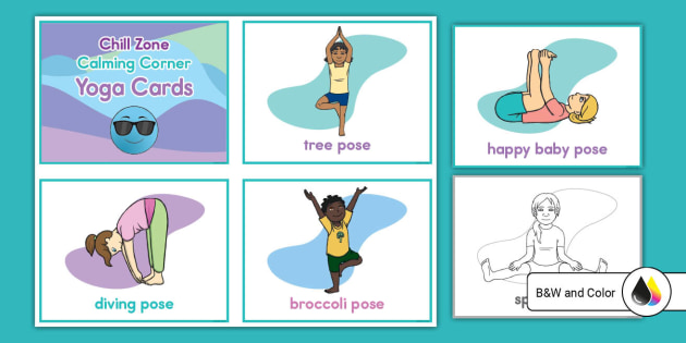 Yoga Pose Cards, Prekindergarten Resource