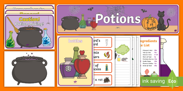 Magic & Potions Witches and Wizards Dramatic Play Printable –