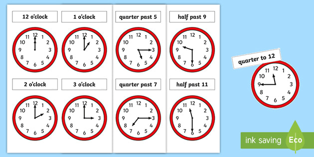 Analog Clocks (Teacher-Made) - Twinkl