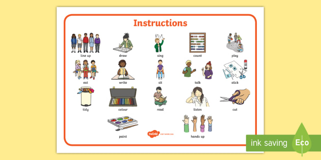 New EAL Starter Instructions Word Mat | Twinkl Resources