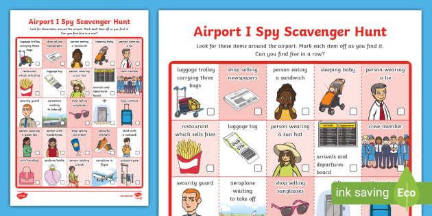 airport-i-spy-scavenger-hunt-ks1-teacher-made-twinkl for Airport Scavenger Hunt Printable Free Airport I Spy Scavenger Hunt - KS1 (Teacher-Made) - Twinkl for Airport Scavenger Hunt Printable Free