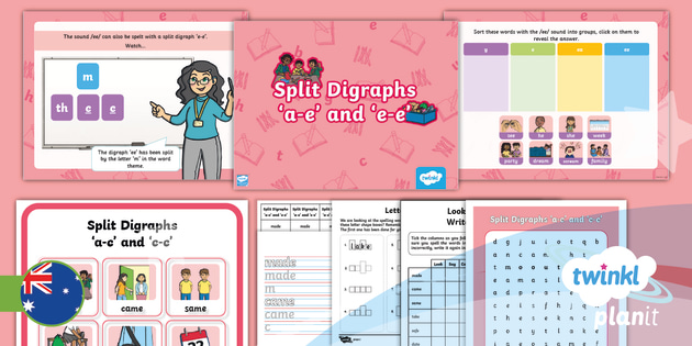 Year 2 Spelling: Split Digraphs Lesson 2 (teacher made)