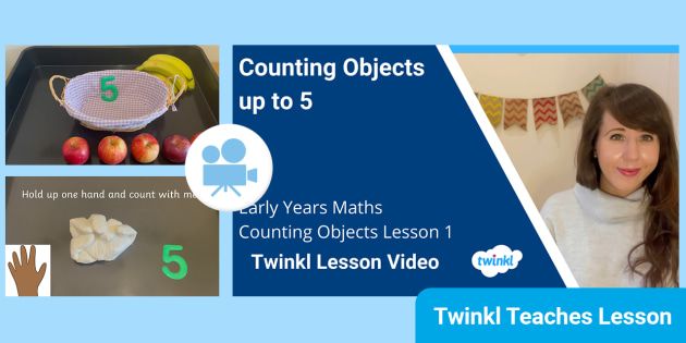 FREE! - 👉 Counting Objects Video Lesson 1 | Early Years Maths Resource