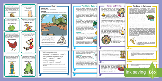 English First/Second Class Reading Pack 2 Reading Comprehensions