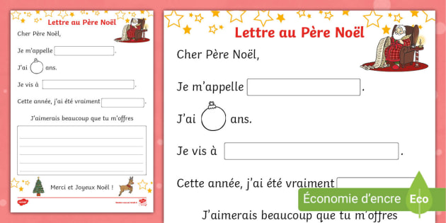 Écrire au père Noël en français, c'est facile ! - EFBA