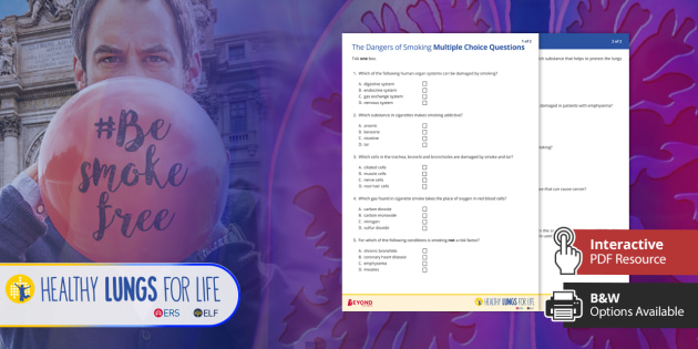 Smoking Multiple Choice Questions Beyond Secondary