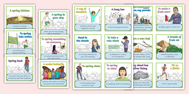 IP Eng- Idioms and Phrases for Spring - Flash Cards (CAPS)