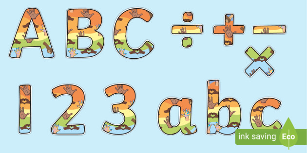 Our Kind Hands Display Lettering (teacher made)