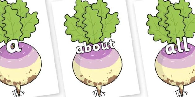 100 high frequency words on enormous turnip