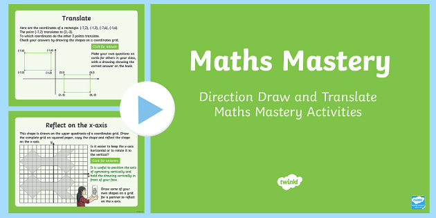 year 6 geometry position and direction draw and translate maths
