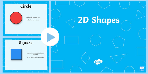 2D Shape Properties PowerPoint 2D Shapes Two Dimentional