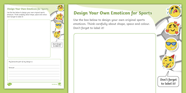 Design Your Own Emoticon for Sports Activity
