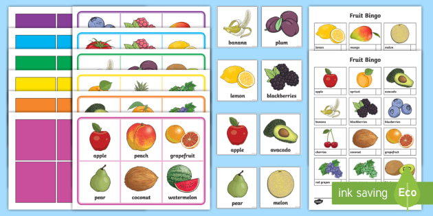 Fruits (BINGO+FLASH CARDS+ 7 ACTIVITIES). Las frutas en inglés. by Clip  Meraki