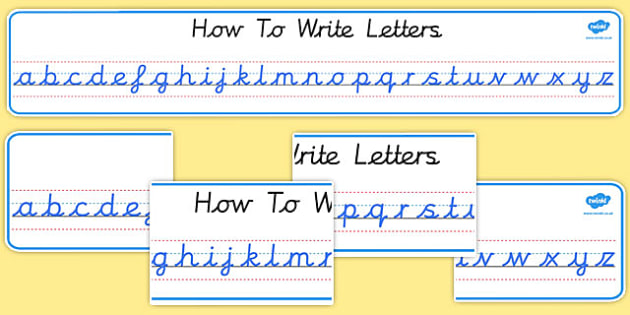 Free Printable Cursive Alphabet Banner