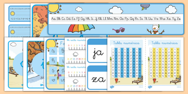 Get Wallpaper Pack De Decoracion De La Clase El Tiempo Y Las Estaciones Del Ano Free HD