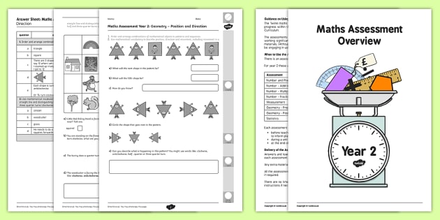 KS1 Maths Assessment Position And Movement (teacher Made)