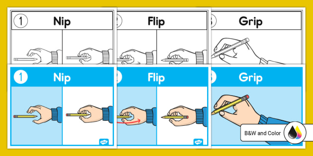 How to Hold a Pencil Visual Aids