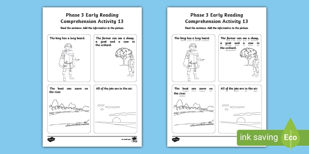 Phase 3 EYFS Reading Comprehension Activity 13