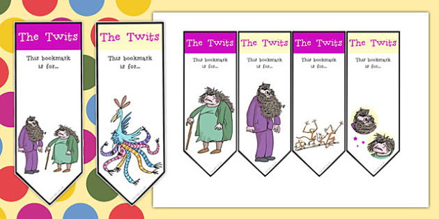 Free Editable Bookmarks To Support Teaching On The Twits