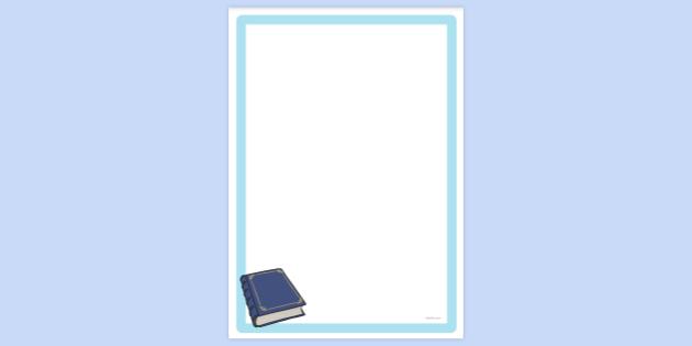 FREE! - Reading Book Page Border | Page Borders