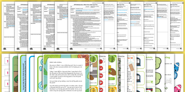 EYFS Puts Numerals to 10 in Order Adult Input Resource Pack