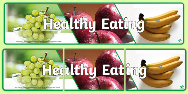  Healthy Eating Photo Display Banner healthy eating photo