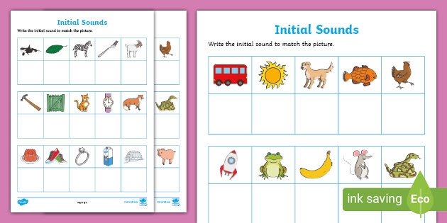 Initial Sounds Interactive Matching Activity Twinkl