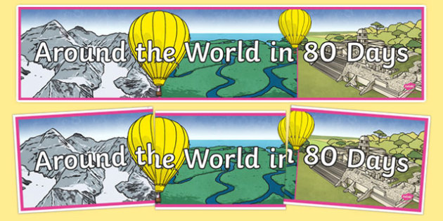 Free Around The World In 80 Days Display Banner