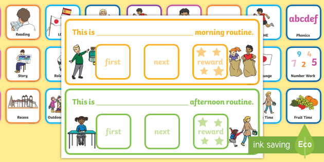 First and Then Timetable (teacher made)