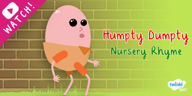 Humpty Dumpty Nursery Rhyme Animation Twinkl