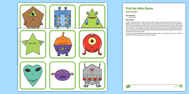 Find the Alien Game (teacher made)
