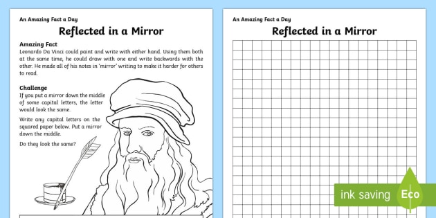 Mirror Image Worksheet - best worksheet