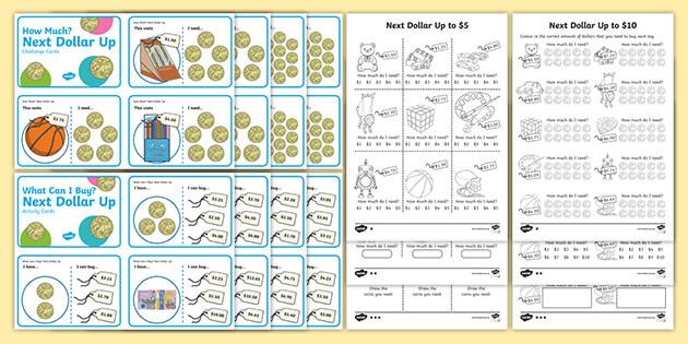 Next Dollar Up Activity Pack (teacher made)