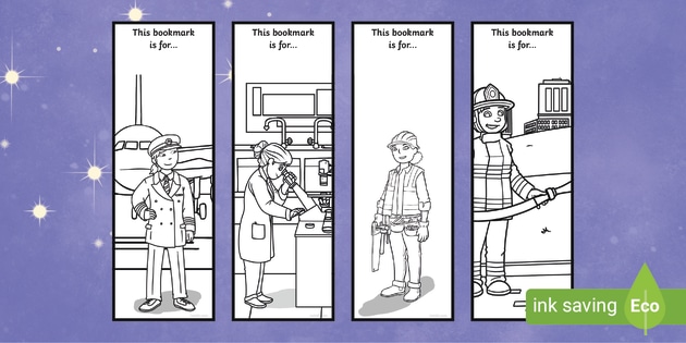 free printable bookmarks for girls to colour primary resources