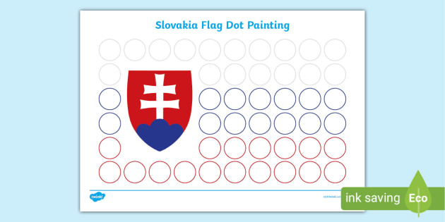 FREE! - Slovakia Flag Dot Painting Worksheet
