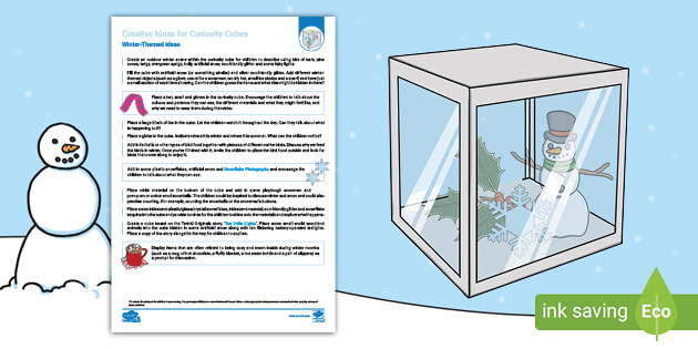 EYFS Creative Ideas for Curiosity Cubes: Winter