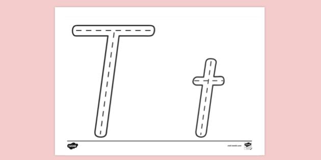 FREE! - Letter T Colouring Page | Colouring Sheets