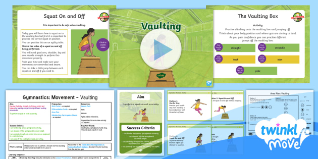 What Is Vaulting In Gymnastics? - School Gymnastics - Twinkl