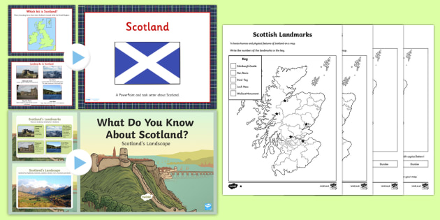 Scotland Lesson Teaching Pack - United Kingdom, Geography, Scots