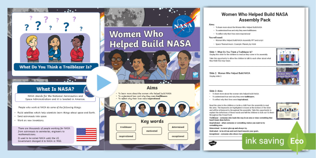 Women who Helped Build NASA Assembly Pack (teacher made)