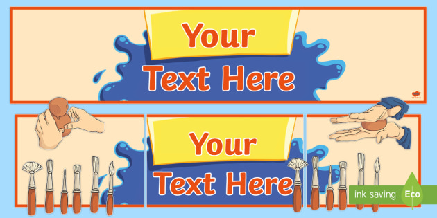 Editable Art Display Banner Classroom Displays Creative Work