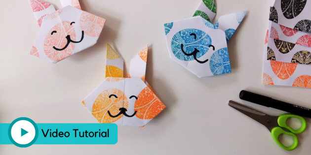 Origami Koala Bookmark Video Tutorial