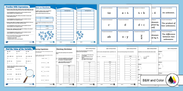 Variable And Expressions Worksheets 5th Grade Two Step Equations