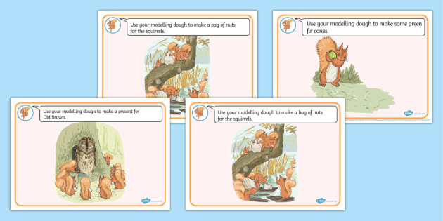 The Tale of Squirrel Nutkin Modelling Dough Mats (Beatrix Potter)