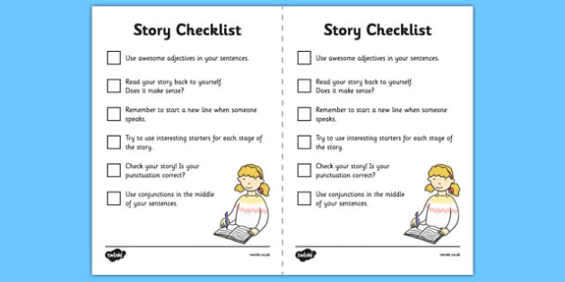 writing checklist story