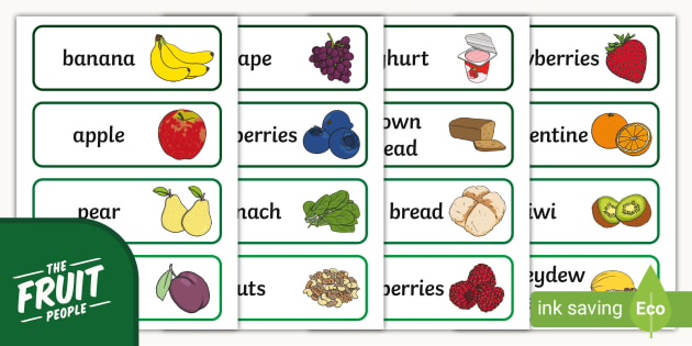 FREE! - Lovely Lunches Word Cards 1st/2nd Class