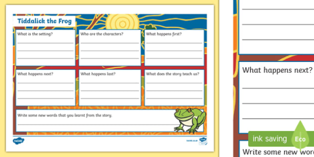 FREE! - Tiddalik the Frog Book Review Writing Template-Australia