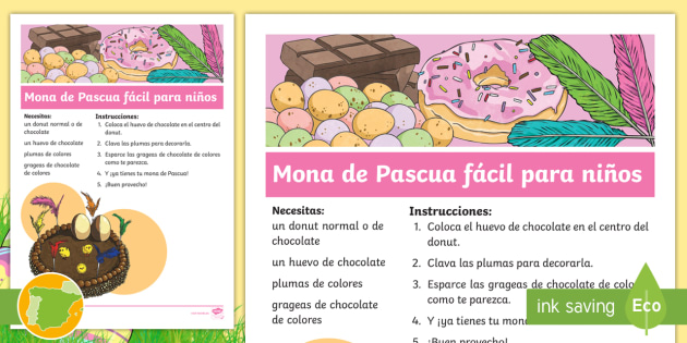 Receta: Mona de Pascua fácil para niños - Twinkl